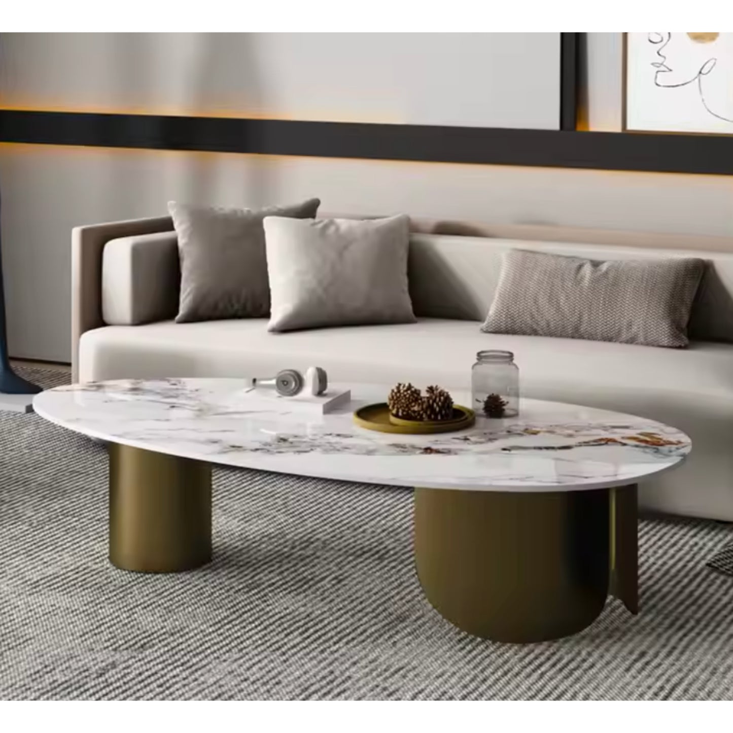 Orion Studio Terra Marble Coffee Table